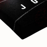 Fiery Passion Pop Art Wall Art – Bold Black, Red, and White Canvas