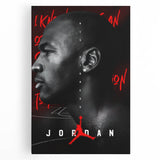 Fiery Passion Pop Art Wall Art – Bold Black, Red, and White Canvas