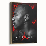 Fiery Passion Pop Art Wall Art – Bold Black, Red, and White Canvas