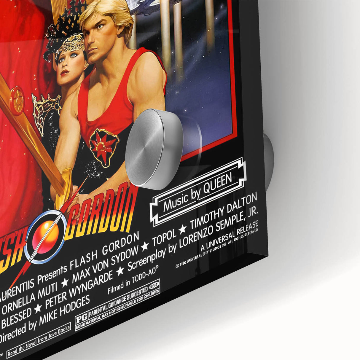 Retro Flash Gordon Poster - Vintage 80s Sci-Fi Movie Wall Art