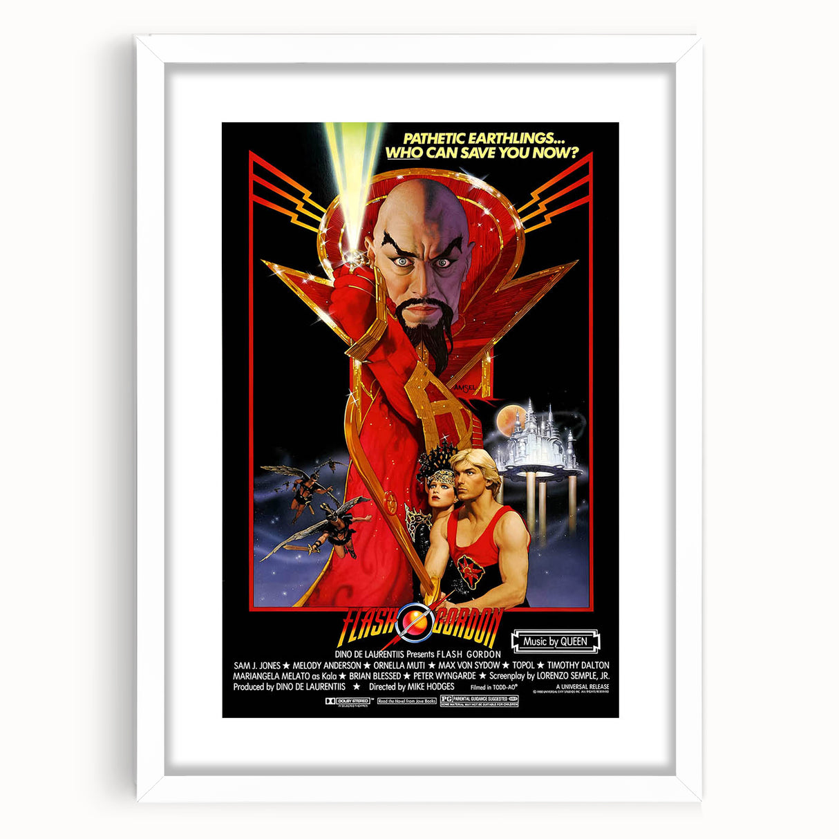 Retro Flash Gordon Poster - Vintage 80s Sci-Fi Movie Wall Art