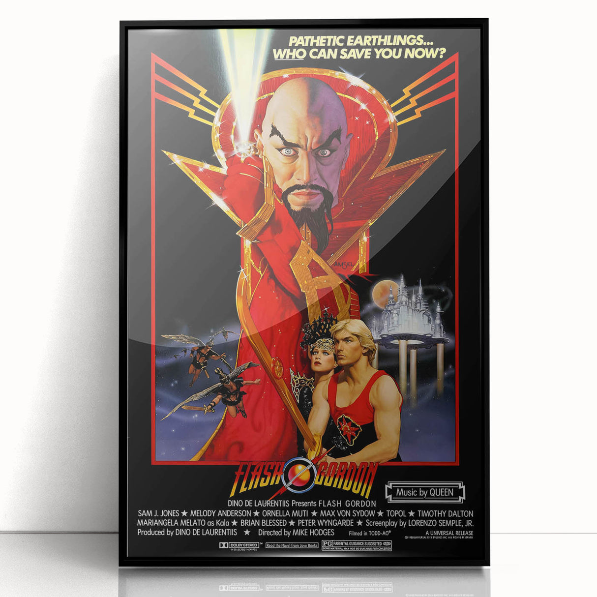 Retro Flash Gordon Poster - Vintage 80s Sci-Fi Movie Wall Art