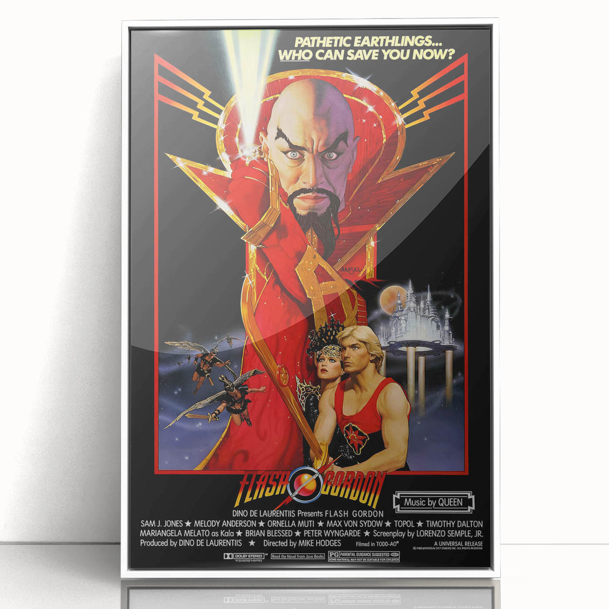 Retro Flash Gordon Poster - Vintage 80s Sci-Fi Movie Wall Art