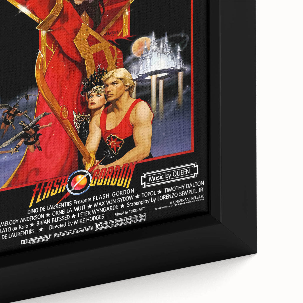 Retro Flash Gordon Poster - Vintage 80s Sci-Fi Movie Wall Art