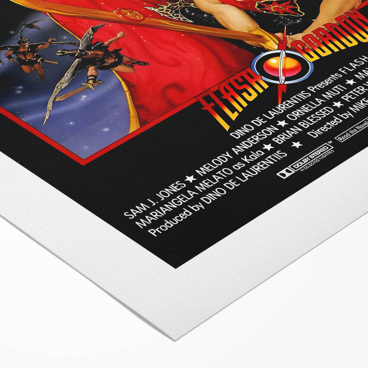 Retro Flash Gordon Poster - Vintage 80s Sci-Fi Movie Wall Art