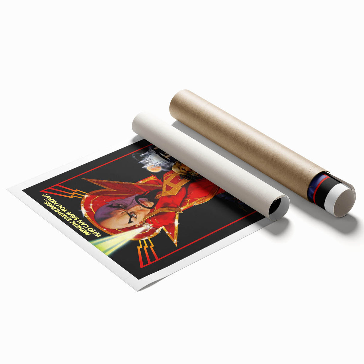 Retro Flash Gordon Poster - Vintage 80s Sci-Fi Movie Wall Art