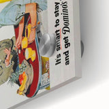 Retro Domino Sugar Poster - Vintage Kitchen Wall Art Print