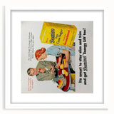 Retro Domino Sugar Poster - Vintage Kitchen Wall Art Print