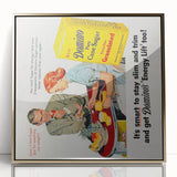 Retro Domino Sugar Poster - Vintage Kitchen Wall Art Print