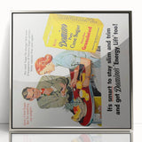 Retro Domino Sugar Poster - Vintage Kitchen Wall Art Print