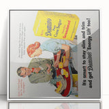 Retro Domino Sugar Poster - Vintage Kitchen Wall Art Print