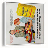 Retro Domino Sugar Poster - Vintage Kitchen Wall Art Print