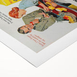 Retro Domino Sugar Poster - Vintage Kitchen Wall Art Print