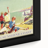 Retro Devon Travel Poster – Vintage Sunshine Coast Print