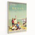 Retro Devon Travel Poster – Vintage Sunshine Coast Print