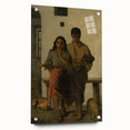 Realism Art Print - A Gypsy with a Gypsy Woman, Rustic Canvas Art