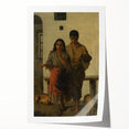 Realism Art Print - A Gypsy with a Gypsy Woman, Rustic Canvas Art