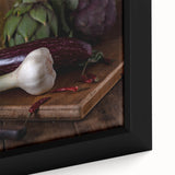 Rustic Italian Kitchen Art – Garlic, Eggplant & Citrus Wall Print