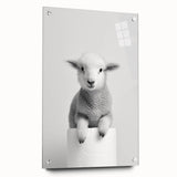 Bathroom Picture Frames - Minimalist Lamb Wall Decor for Modern Spaces