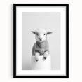 Bathroom Picture Frames - Minimalist Lamb Wall Decor for Modern Spaces