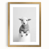 Bathroom Picture Frames - Minimalist Lamb Wall Decor for Modern Spaces
