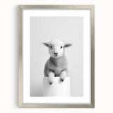 Bathroom Picture Frames - Minimalist Lamb Wall Decor for Modern Spaces