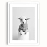 Bathroom Picture Frames - Minimalist Lamb Wall Decor for Modern Spaces