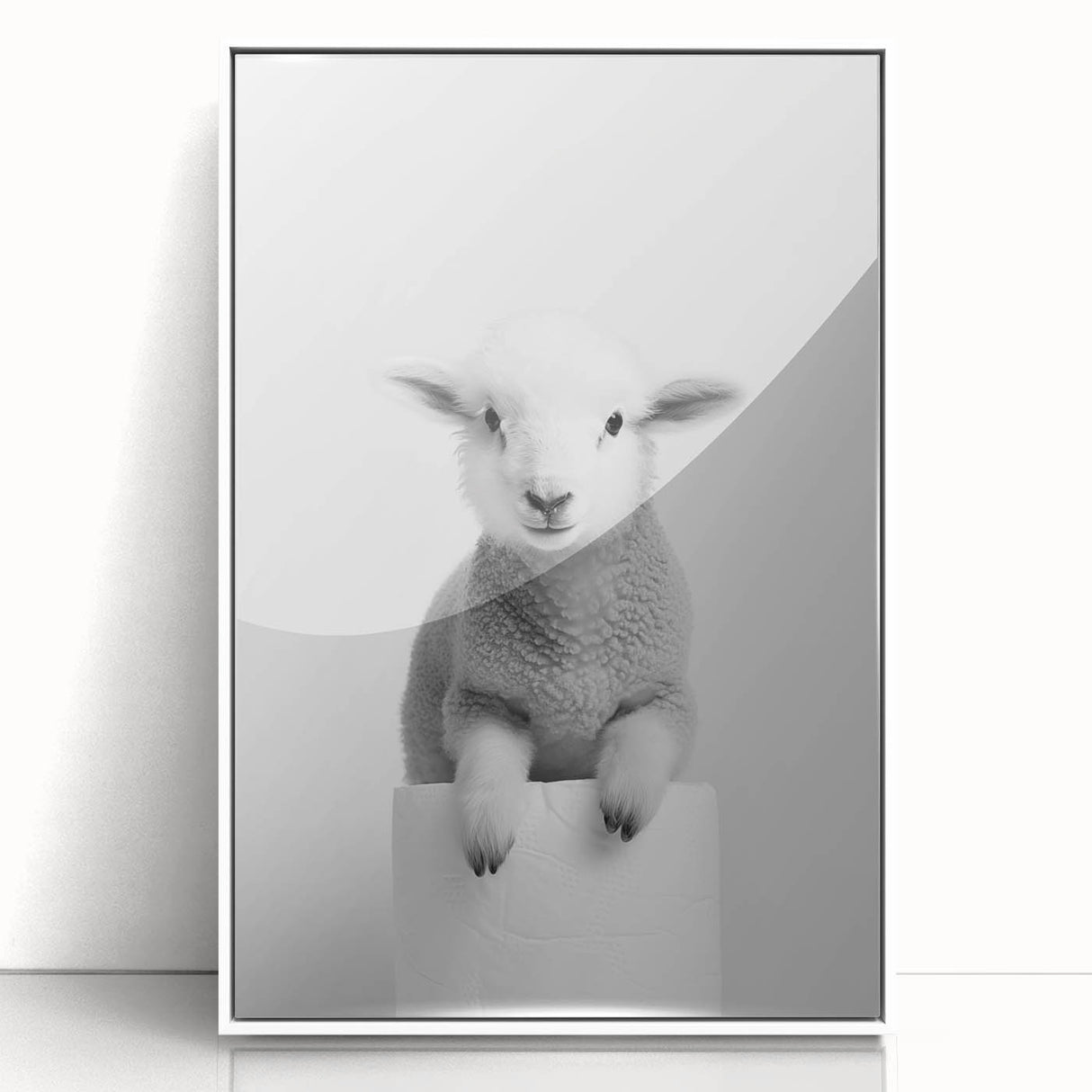 Bathroom Picture Frames - Minimalist Lamb Wall Decor for Modern Spaces