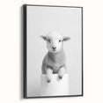 Bathroom Picture Frames - Minimalist Lamb Wall Decor for Modern Spaces