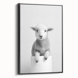 Bathroom Picture Frames - Minimalist Lamb Wall Decor for Modern Spaces