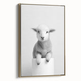 Bathroom Picture Frames - Minimalist Lamb Wall Decor for Modern Spaces
