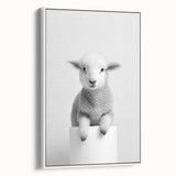 Bathroom Picture Frames - Minimalist Lamb Wall Decor for Modern Spaces