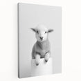 Bathroom Picture Frames - Minimalist Lamb Wall Decor for Modern Spaces