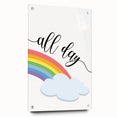 All Day Rainbow Wall Art - Kids Inspirational Playroom Decor