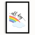 All Day Rainbow Wall Art - Kids Inspirational Playroom Decor