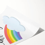 All Day Rainbow Wall Art - Kids Inspirational Playroom Decor