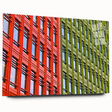 Large abstract depiction of the London skyline in muted gray tones on acrylic glass, suitable for bedroom or dining room art.
