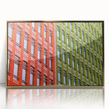 Art deco poster of London scenery in gold frame, acrylic print, suitable for modern art wall decor in a nursery.