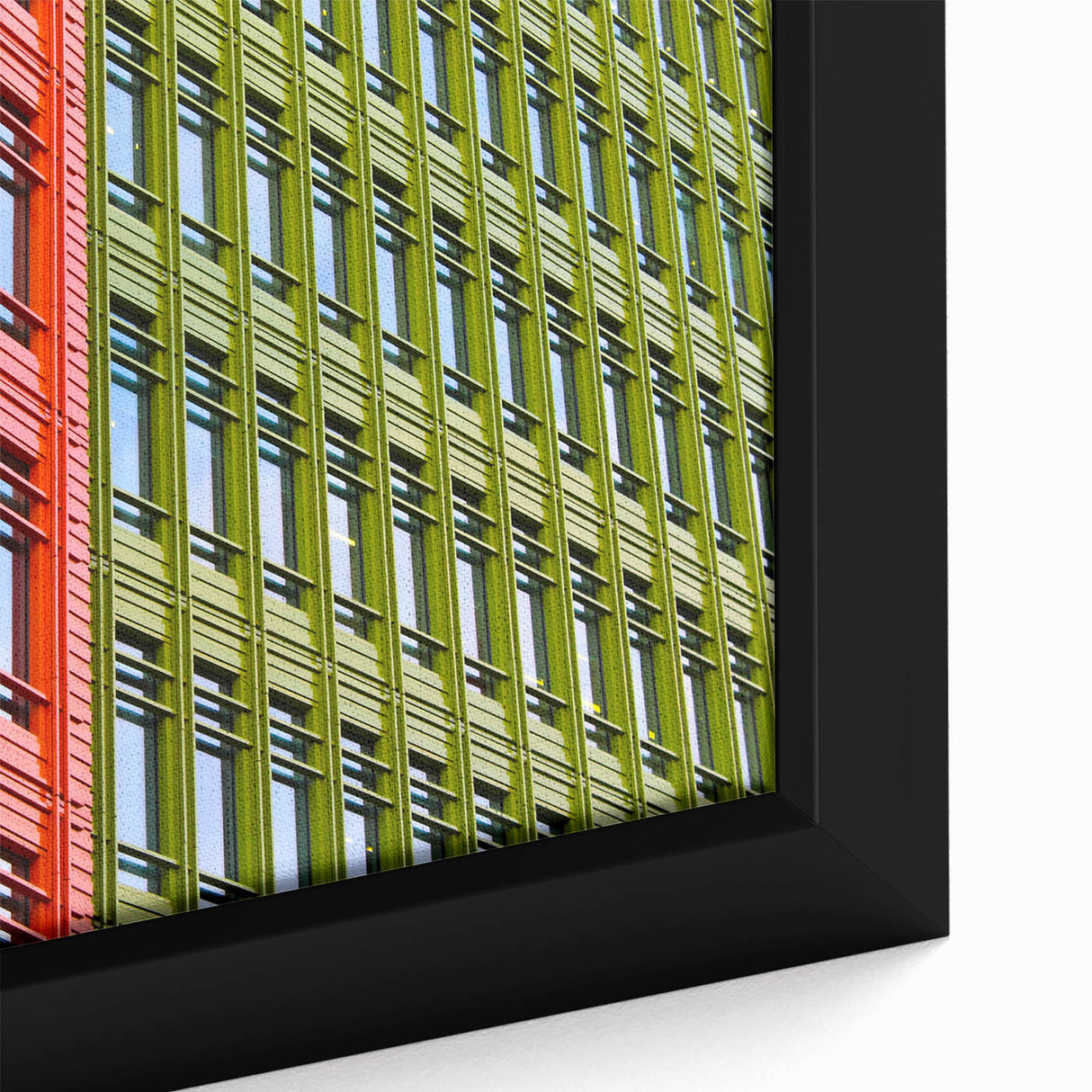 Extra large black wall art of London scenery on textured canvas, featuring vibrant colors, ideal for living room decor.