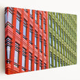 London skyline depicted in muted gray and blue tones on a large stretched canvas, suitable for kitchen wall art.