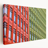 London skyline depicted in muted gray and blue tones on a large stretched canvas, suitable for kitchen wall art.