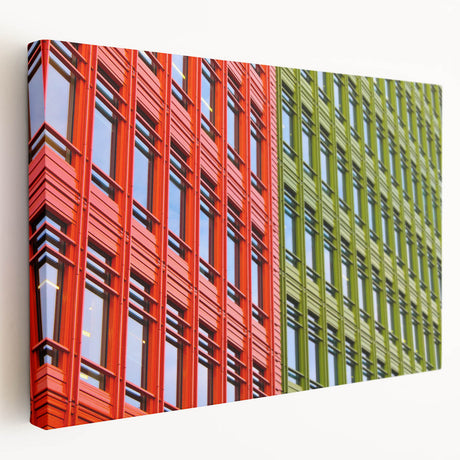 London skyline depicted in muted gray and blue tones on a large stretched canvas, suitable for kitchen wall art.