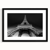 Extra large wall art featuring a colorful, abstract depiction of the Paris skyline on a textured canvas.