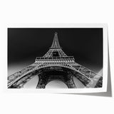 Rolled print of a Parisian street scene with muted pastel colors, perfect for art wall dining room.