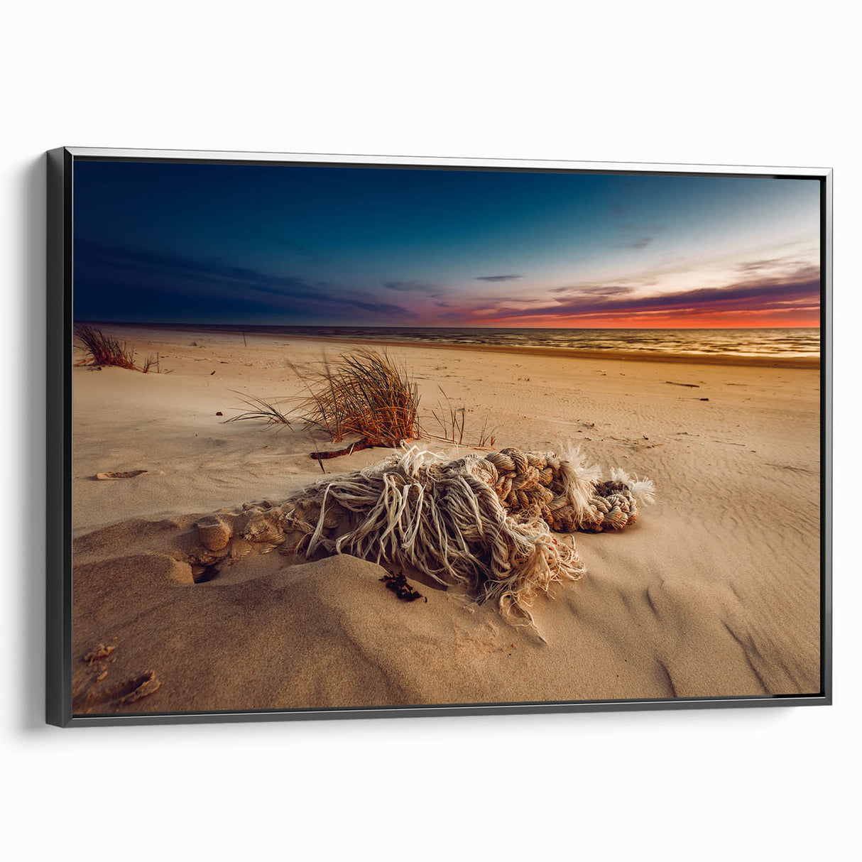 Black and white vintage poster art of a Lithuanian landscape on framed canvas, ideal for bedroom wall decor.