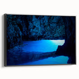 Black and white framed canvas of a vintage-style Brazilian landscape, ideal for bedroom wall decor.