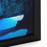 Extra large black wall art featuring a textured, colorful abstract design on framed canvas, suitable for living room decor.