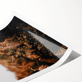 Extra large wall art featuring line art flowers in soft pastel shades on a rolled canvas, ideal for large living room decor.