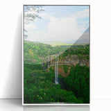 Art deco poster of spring season in pastel shades, framed in white acrylic, ideal for nursery wall art.