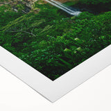 Art deco poster featuring a stylized spring scene in pastel hues on a rolled canvas, ideal for dining room decor.